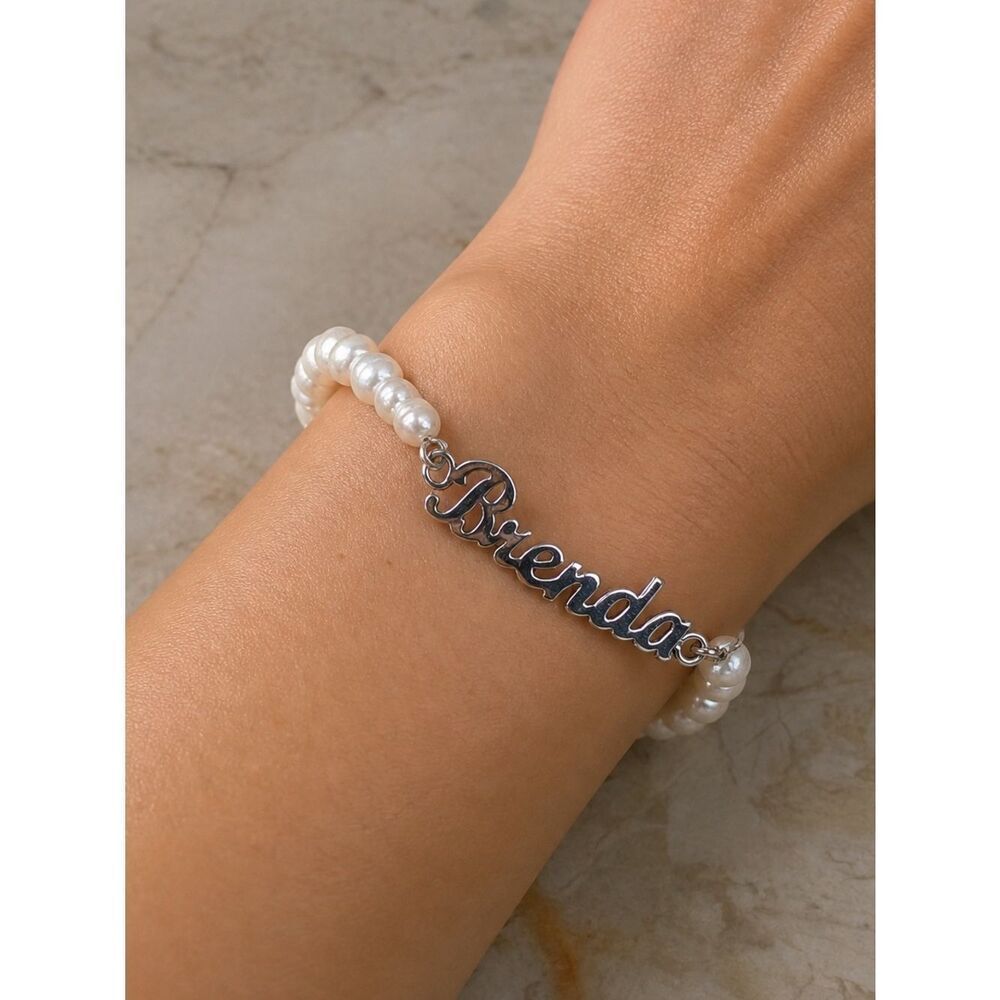 925 Sterling Silver & Fresh Water Pearls Bracelet “Brenda”